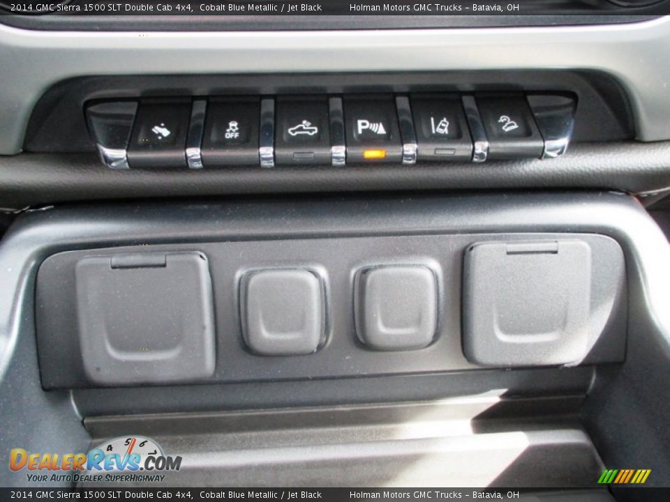 2014 GMC Sierra 1500 SLT Double Cab 4x4 Cobalt Blue Metallic / Jet Black Photo #17