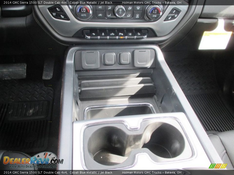 2014 GMC Sierra 1500 SLT Double Cab 4x4 Cobalt Blue Metallic / Jet Black Photo #19