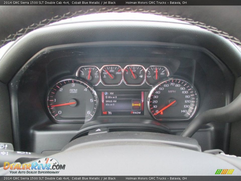 2014 GMC Sierra 1500 SLT Double Cab 4x4 Cobalt Blue Metallic / Jet Black Photo #23