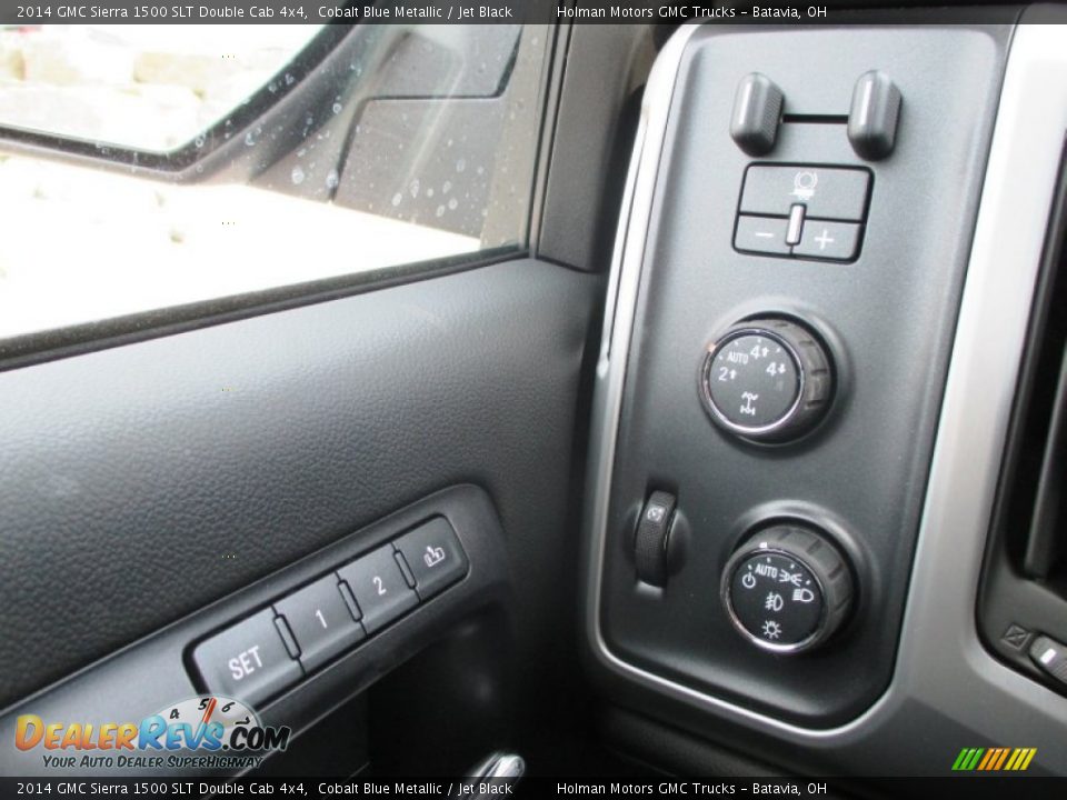 2014 GMC Sierra 1500 SLT Double Cab 4x4 Cobalt Blue Metallic / Jet Black Photo #26