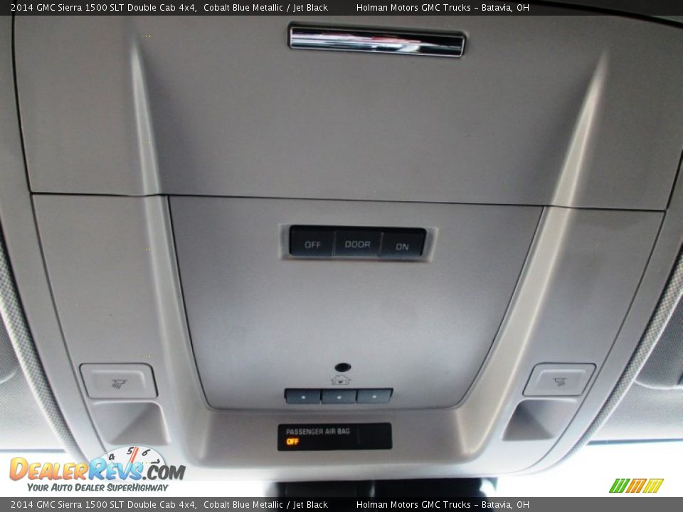 2014 GMC Sierra 1500 SLT Double Cab 4x4 Cobalt Blue Metallic / Jet Black Photo #28