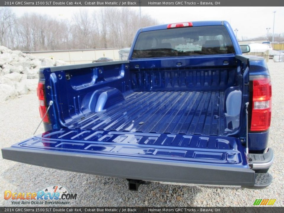 2014 GMC Sierra 1500 SLT Double Cab 4x4 Cobalt Blue Metallic / Jet Black Photo #33