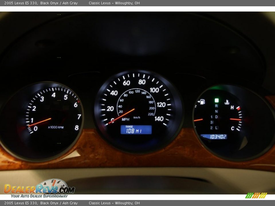 2005 Lexus ES 330 Black Onyx / Ash Gray Photo #11