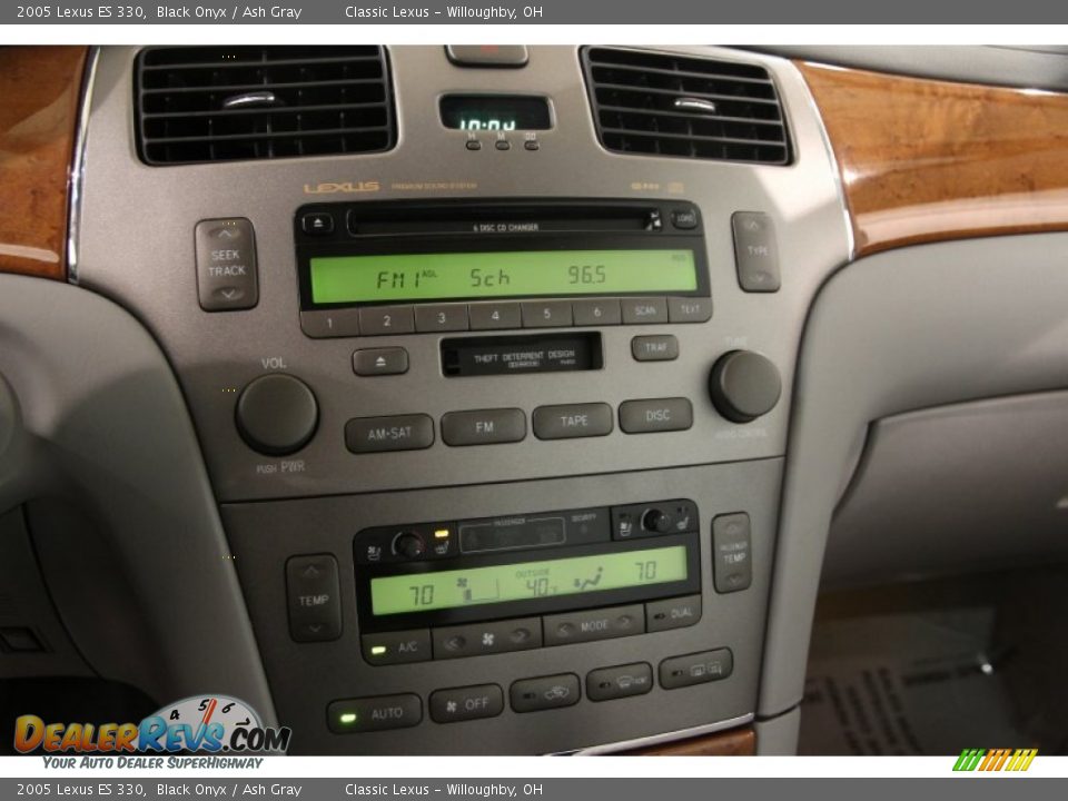 2005 Lexus ES 330 Black Onyx / Ash Gray Photo #12