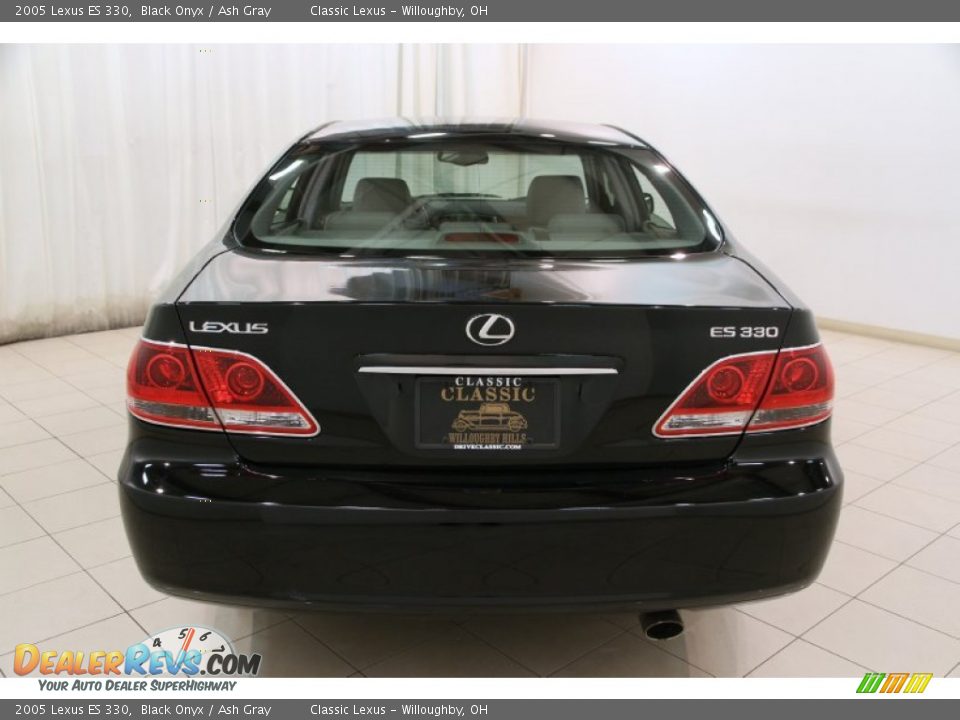 2005 Lexus ES 330 Black Onyx / Ash Gray Photo #20