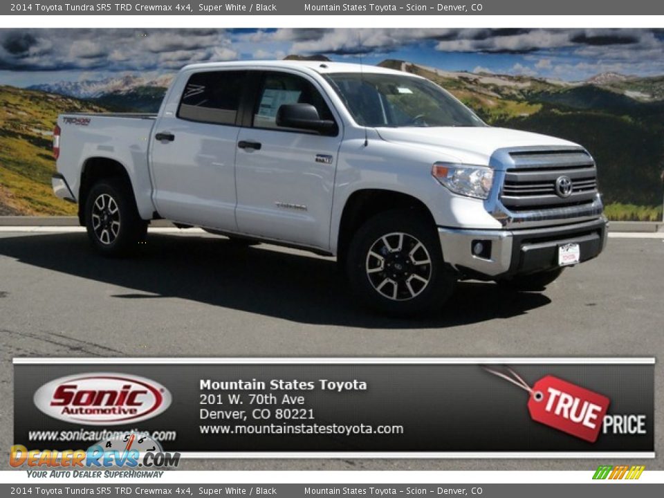 2014 Toyota Tundra SR5 TRD Crewmax 4x4 Super White / Black Photo #1