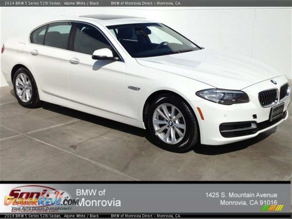 2014 BMW 5 Series 528i Sedan Alpine White / Black Photo #1