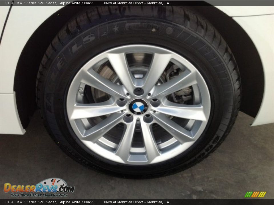 2014 BMW 5 Series 528i Sedan Alpine White / Black Photo #4