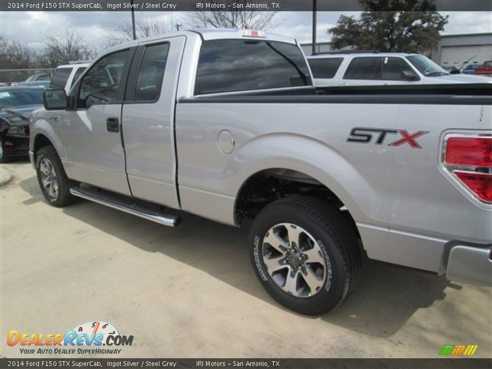 2014 Ford F150 STX SuperCab Ingot Silver / Steel Grey Photo #3