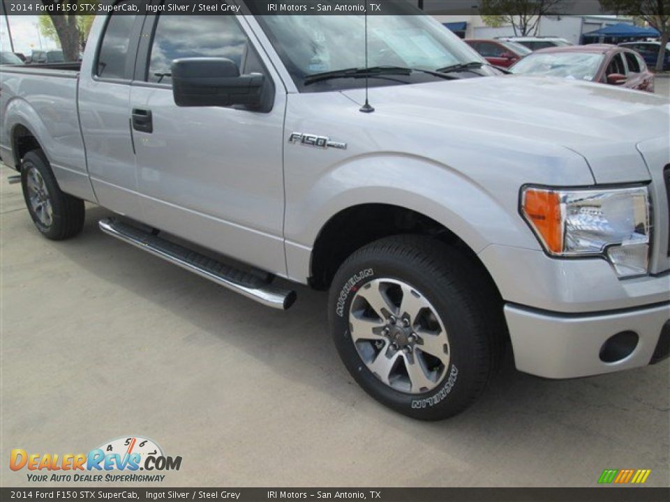 2014 Ford F150 STX SuperCab Ingot Silver / Steel Grey Photo #5