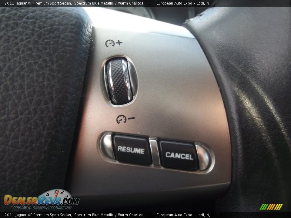 2011 Jaguar XF Premium Sport Sedan Spectrum Blue Metallic / Warm Charcoal Photo #12