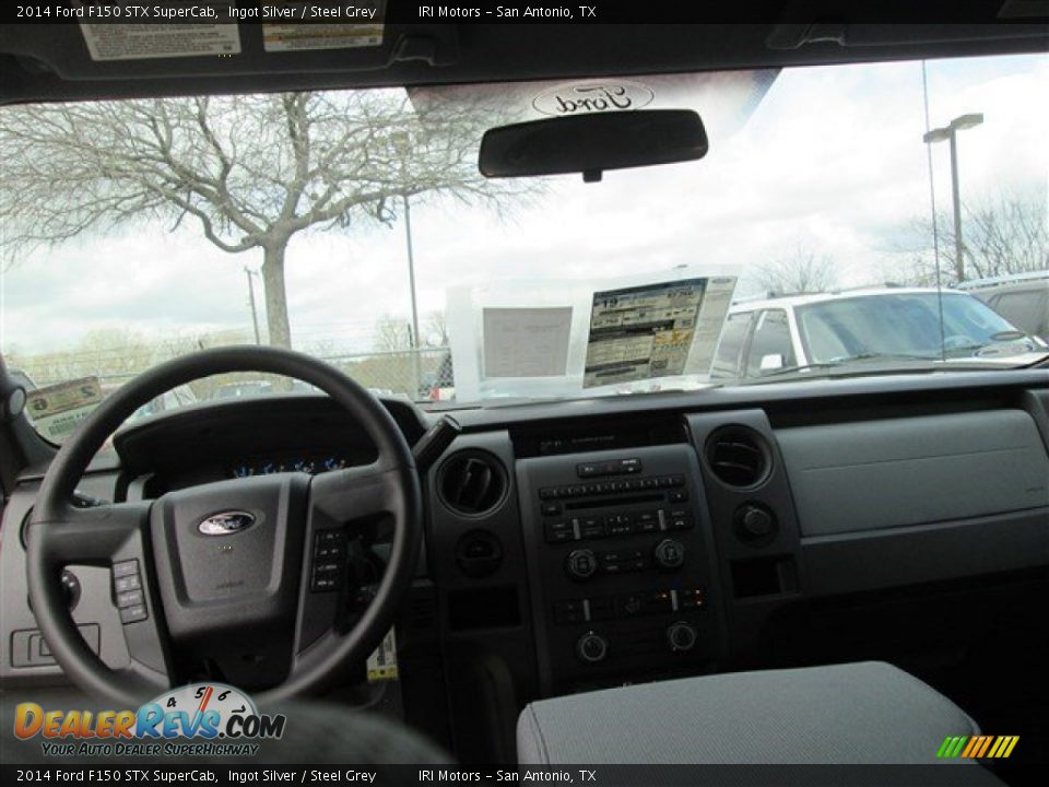 2014 Ford F150 STX SuperCab Ingot Silver / Steel Grey Photo #8