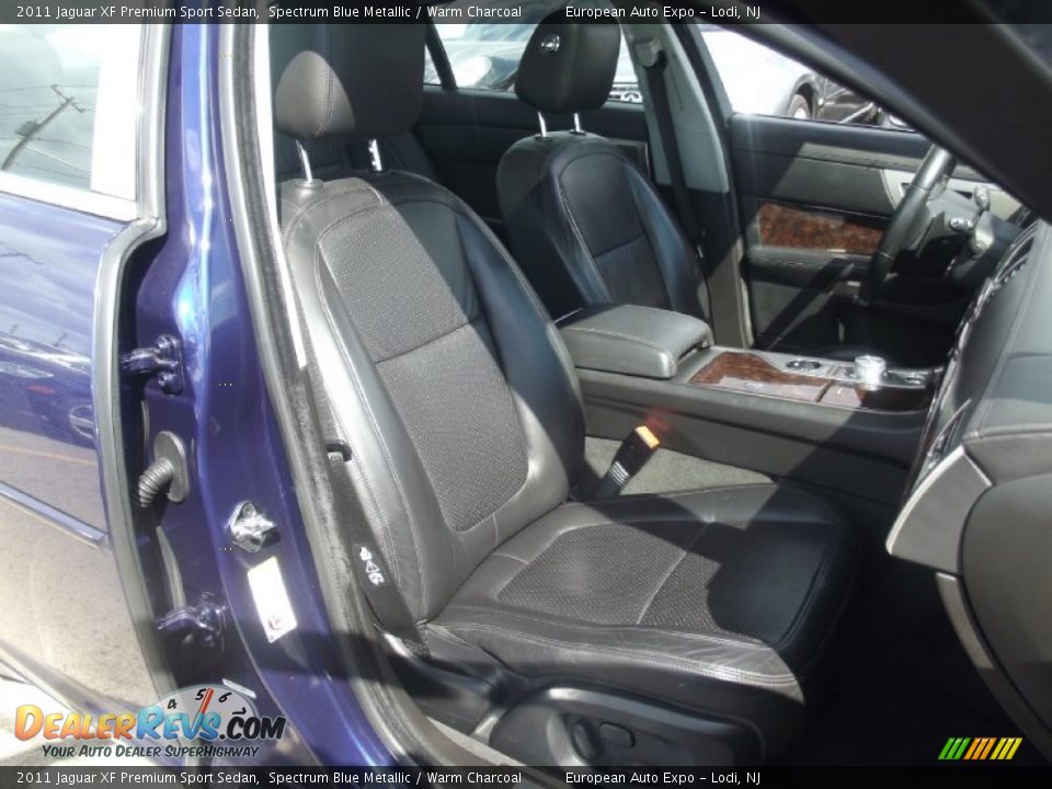 2011 Jaguar XF Premium Sport Sedan Spectrum Blue Metallic / Warm Charcoal Photo #29
