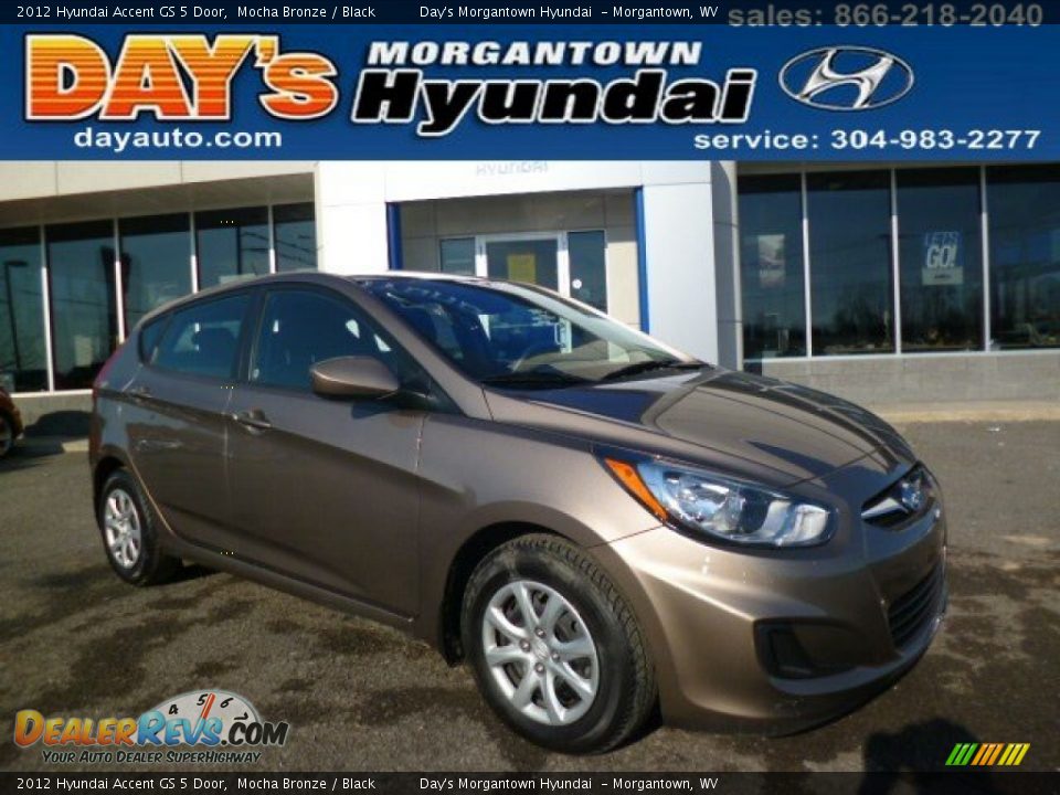 2012 Hyundai Accent GS 5 Door Mocha Bronze / Black Photo #1
