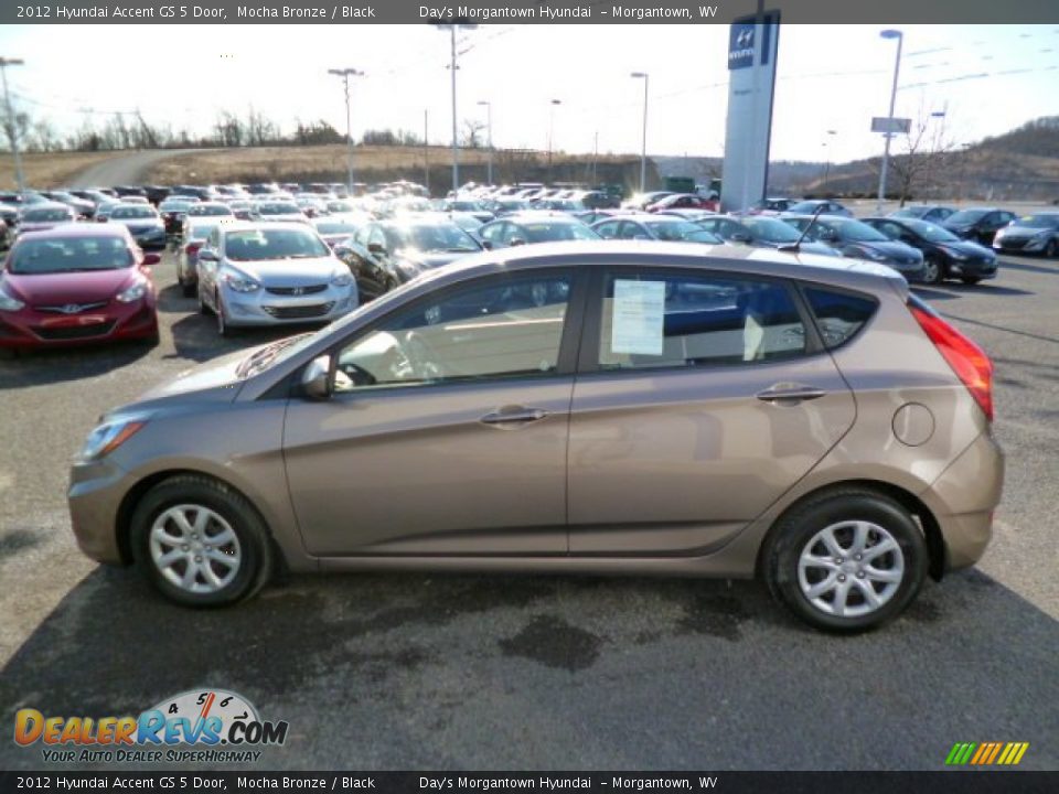 2012 Hyundai Accent GS 5 Door Mocha Bronze / Black Photo #4