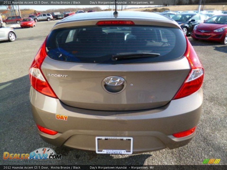 2012 Hyundai Accent GS 5 Door Mocha Bronze / Black Photo #6