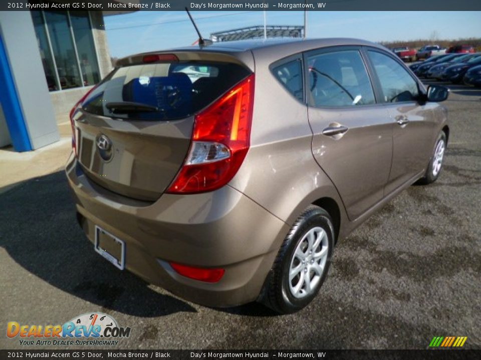 2012 Hyundai Accent GS 5 Door Mocha Bronze / Black Photo #7
