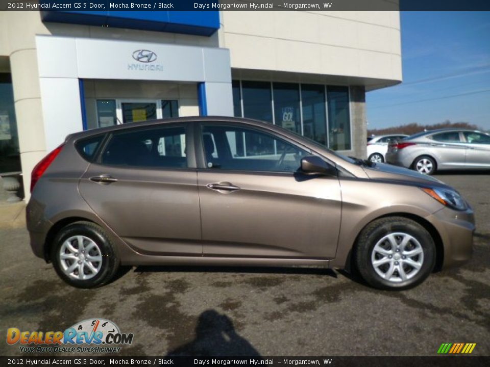 2012 Hyundai Accent GS 5 Door Mocha Bronze / Black Photo #8