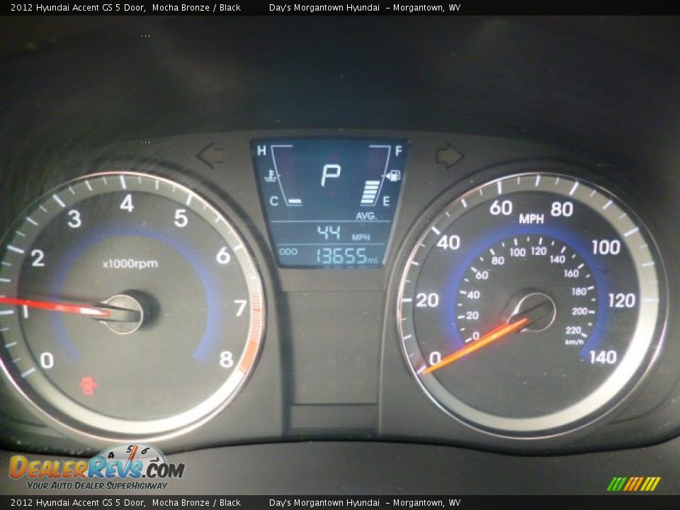 2012 Hyundai Accent GS 5 Door Mocha Bronze / Black Photo #20