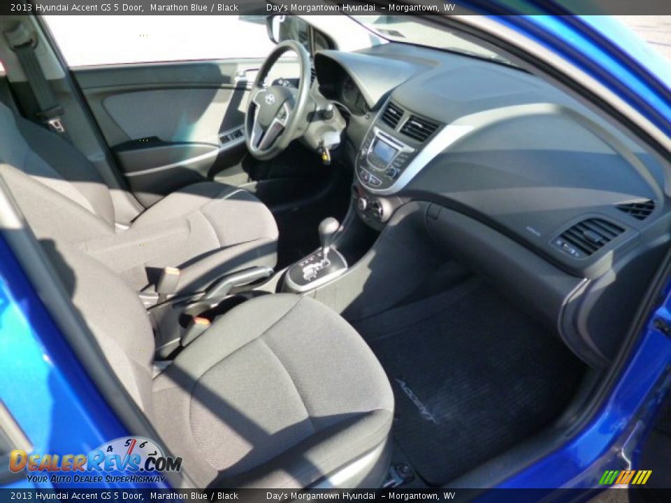 2013 Hyundai Accent GS 5 Door Marathon Blue / Black Photo #10