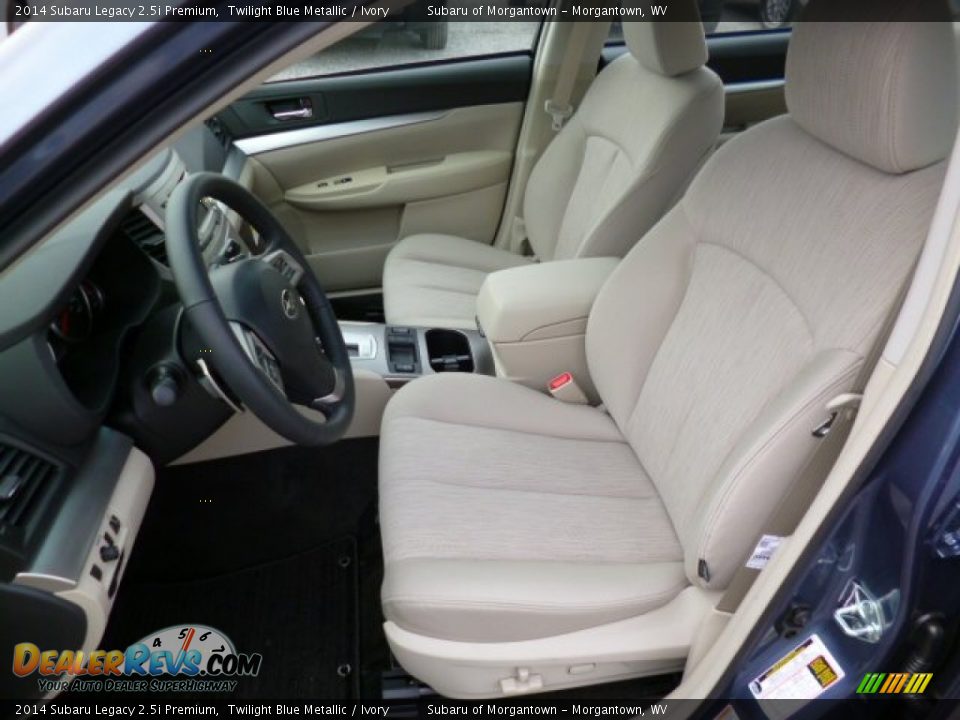 2014 Subaru Legacy 2.5i Premium Twilight Blue Metallic / Ivory Photo #15