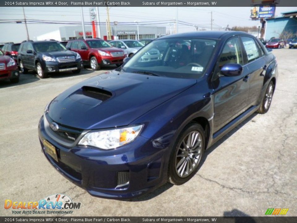 2014 Subaru Impreza WRX 4 Door Plasma Blue Pearl / Carbon Black Photo #3