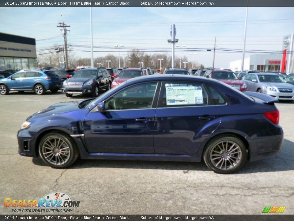 2014 Subaru Impreza WRX 4 Door Plasma Blue Pearl / Carbon Black Photo #4