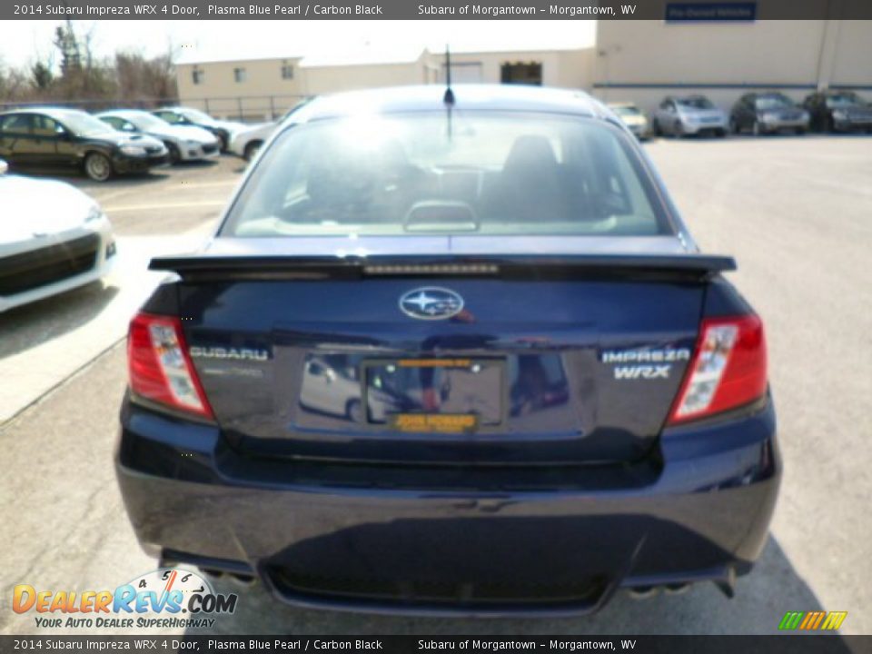 2014 Subaru Impreza WRX 4 Door Plasma Blue Pearl / Carbon Black Photo #6