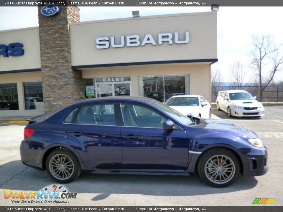 2014 Subaru Impreza WRX 4 Door Plasma Blue Pearl / Carbon Black Photo #8