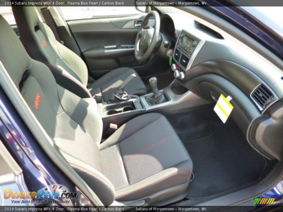 2014 Subaru Impreza WRX 4 Door Plasma Blue Pearl / Carbon Black Photo #10