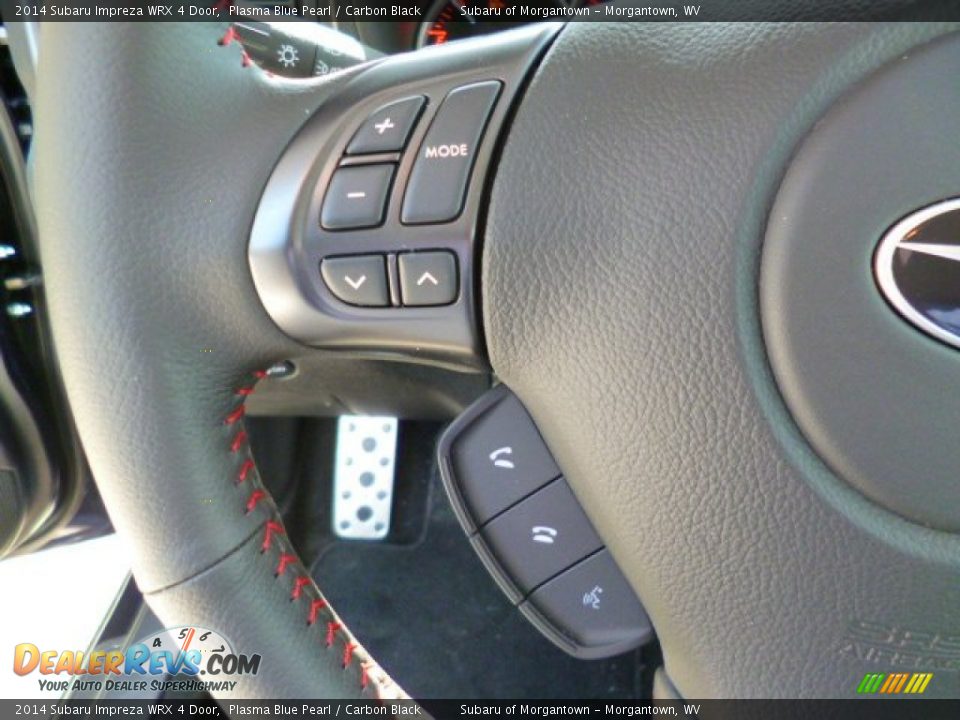 2014 Subaru Impreza WRX 4 Door Plasma Blue Pearl / Carbon Black Photo #18