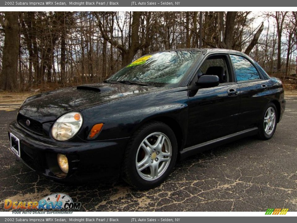 2002 Subaru Impreza WRX Sedan Midnight Black Pearl / Black Photo #1