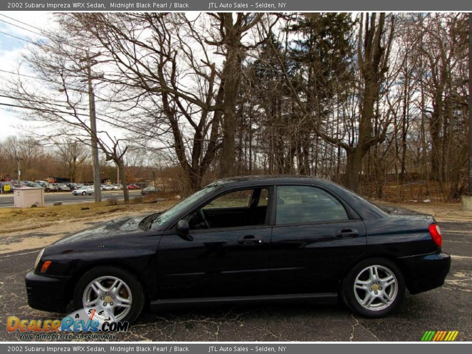 2002 Subaru Impreza WRX Sedan Midnight Black Pearl / Black Photo #3