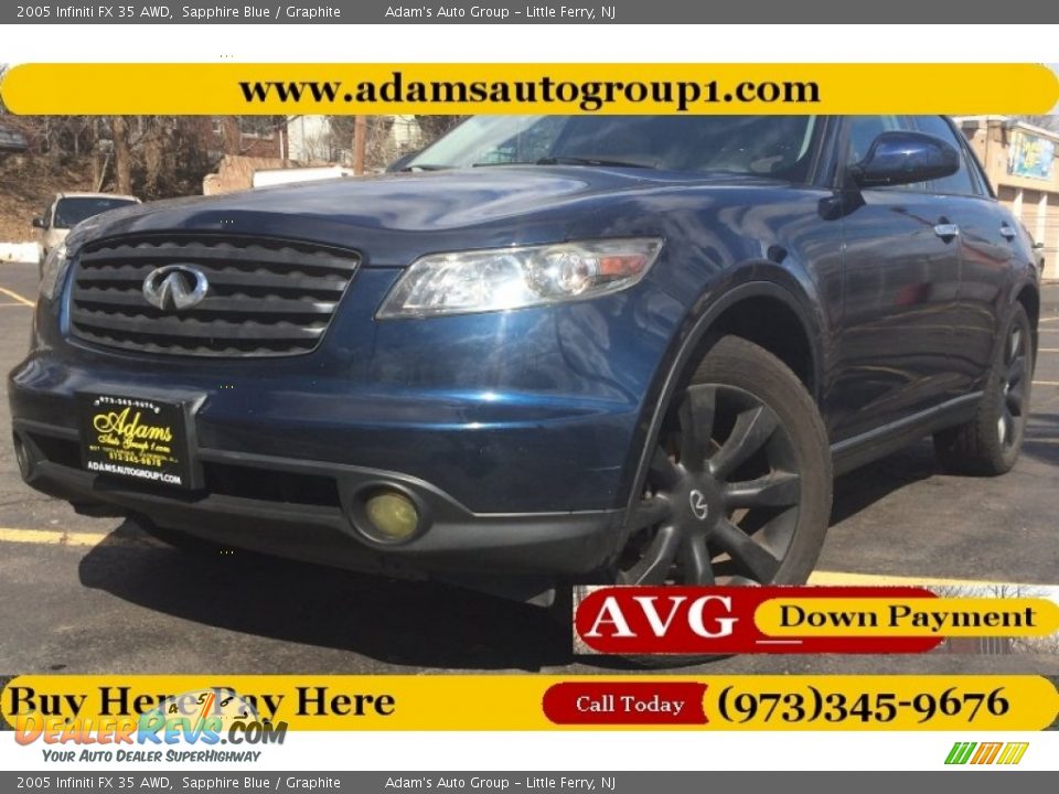 2005 Infiniti FX 35 AWD Sapphire Blue / Graphite Photo #1