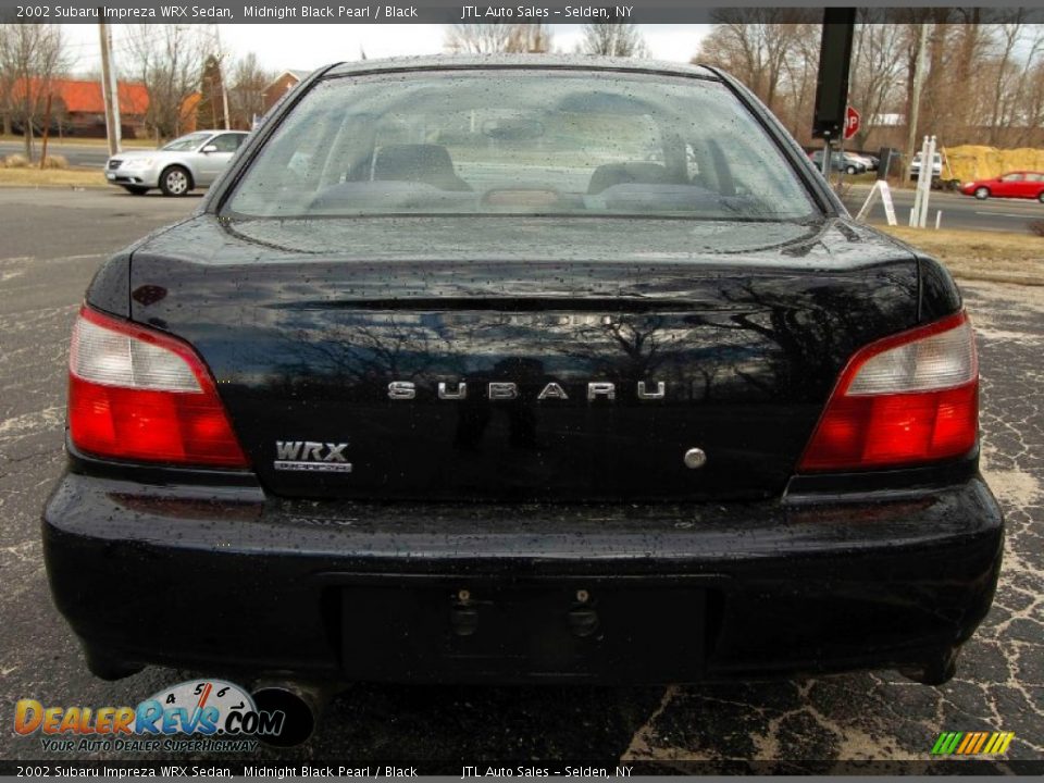 2002 Subaru Impreza WRX Sedan Midnight Black Pearl / Black Photo #5