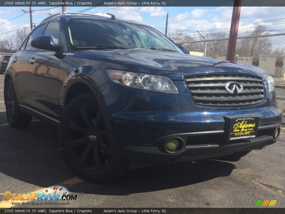2005 Infiniti FX 35 AWD Sapphire Blue / Graphite Photo #3