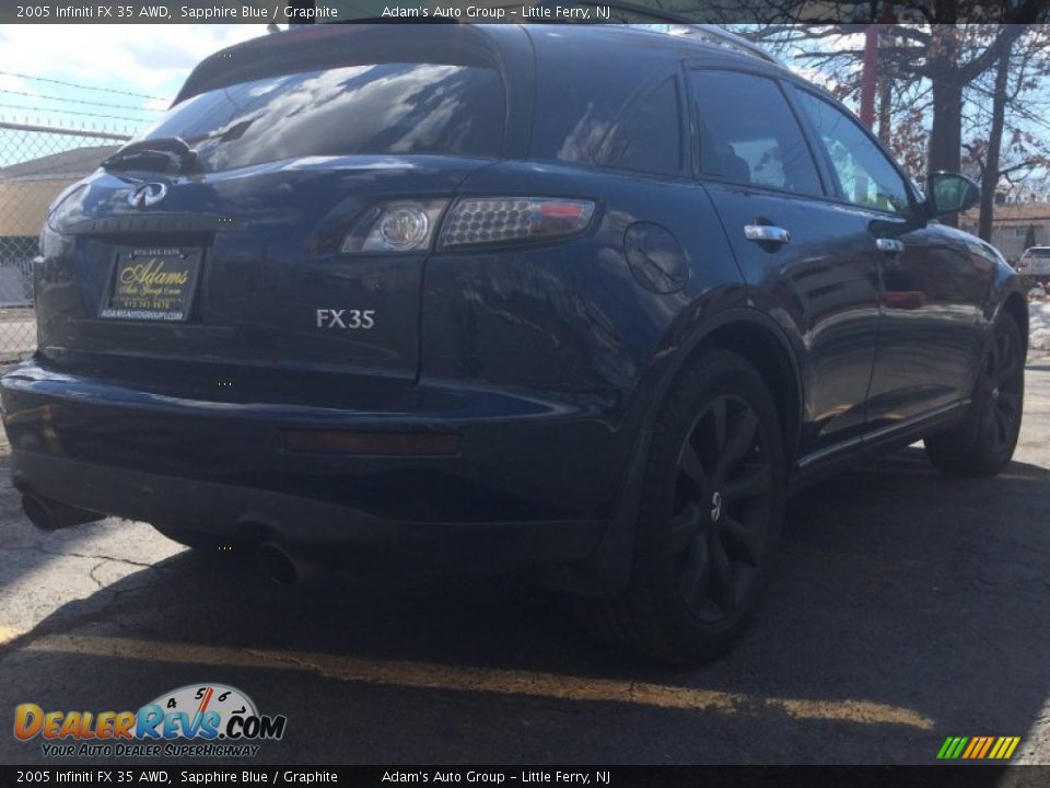 2005 Infiniti FX 35 AWD Sapphire Blue / Graphite Photo #4
