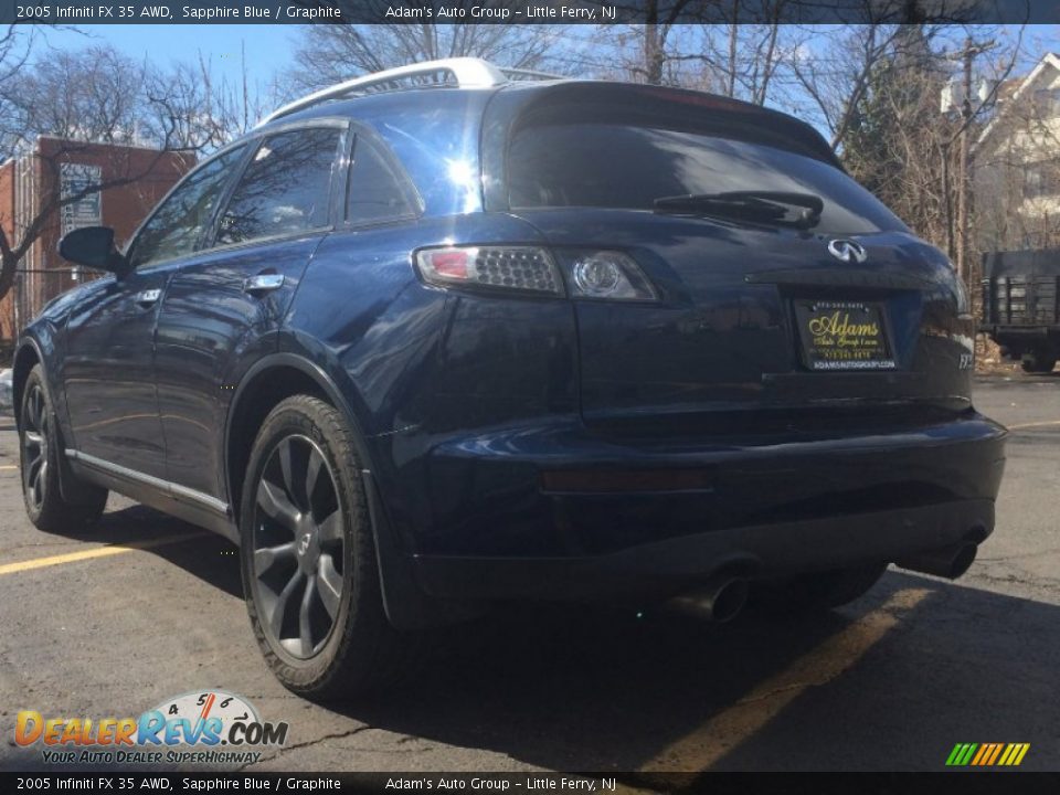 2005 Infiniti FX 35 AWD Sapphire Blue / Graphite Photo #6