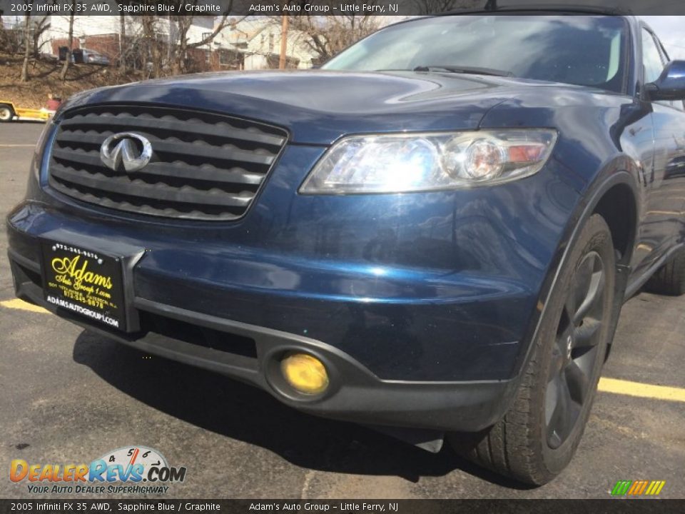2005 Infiniti FX 35 AWD Sapphire Blue / Graphite Photo #33