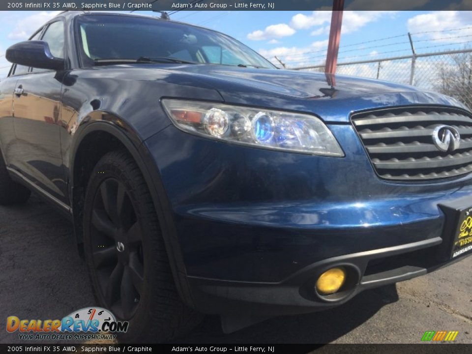 2005 Infiniti FX 35 AWD Sapphire Blue / Graphite Photo #34