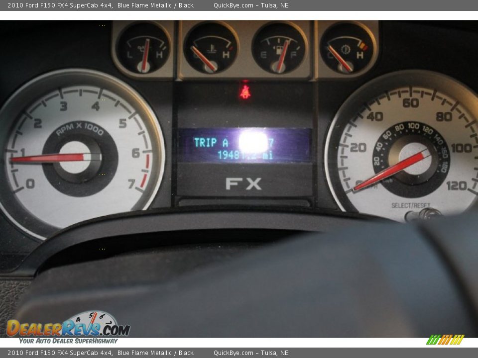 2010 Ford F150 FX4 SuperCab 4x4 Blue Flame Metallic / Black Photo #9