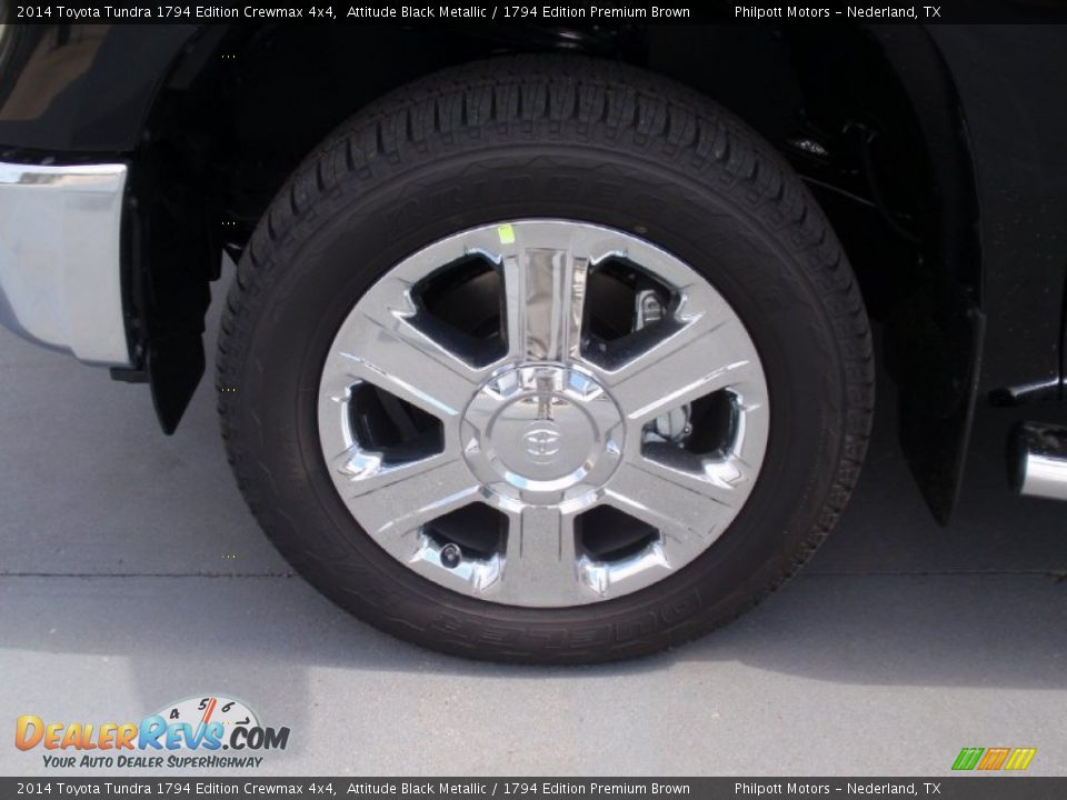 2014 Toyota Tundra 1794 Edition Crewmax 4x4 Attitude Black Metallic / 1794 Edition Premium Brown Photo #12