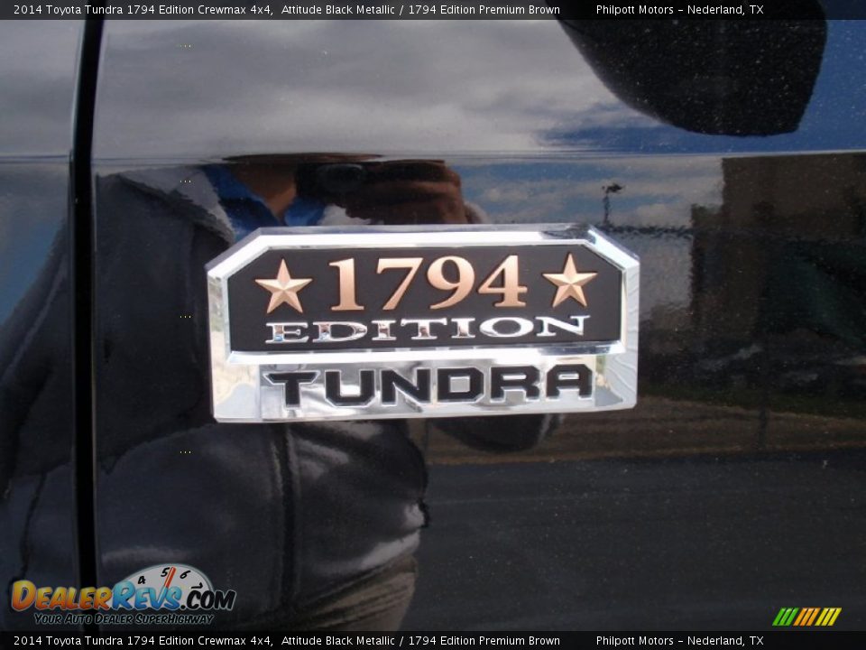 2014 Toyota Tundra 1794 Edition Crewmax 4x4 Attitude Black Metallic / 1794 Edition Premium Brown Photo #14