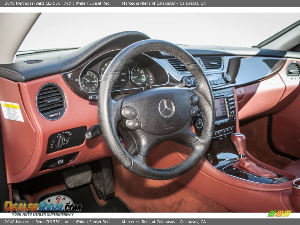 Sunset Red Interior - 2008 Mercedes-Benz CLS 550 Photo #18