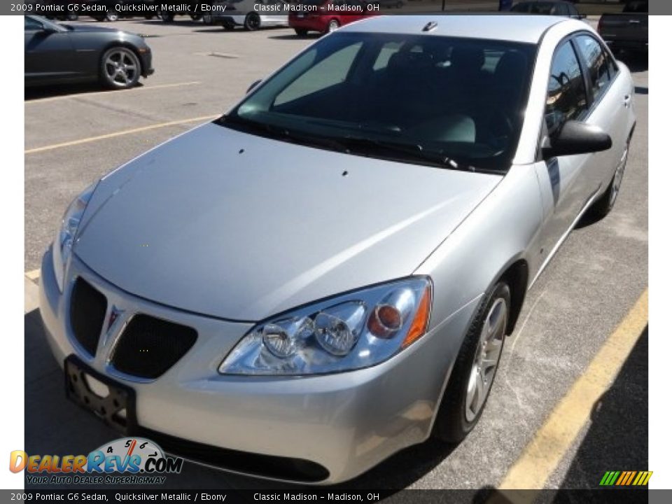 2009 Pontiac G6 Sedan Quicksilver Metallic / Ebony Photo #1