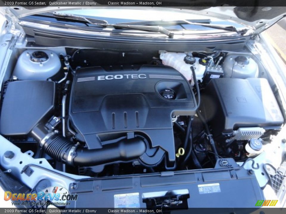2009 Pontiac G6 Sedan Quicksilver Metallic / Ebony Photo #7