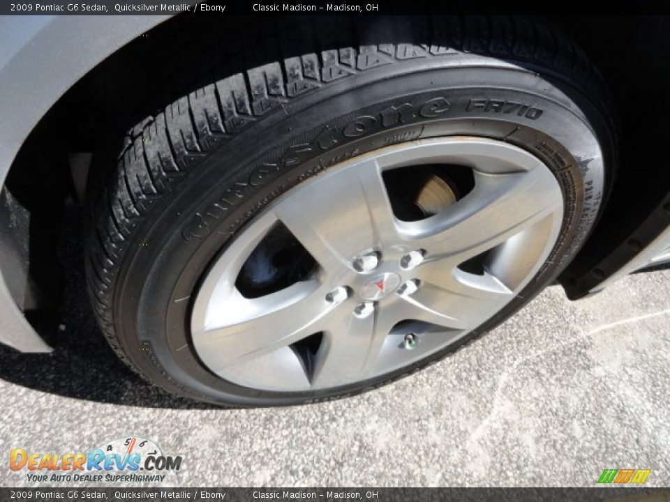2009 Pontiac G6 Sedan Quicksilver Metallic / Ebony Photo #8