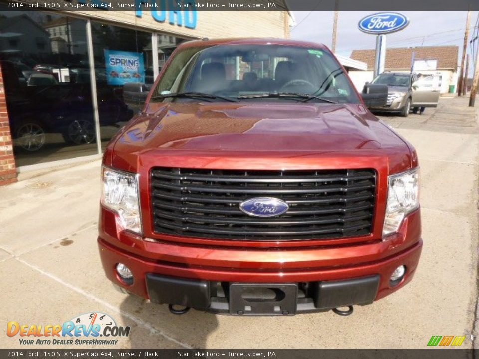 2014 Ford F150 STX SuperCab 4x4 Sunset / Black Photo #2