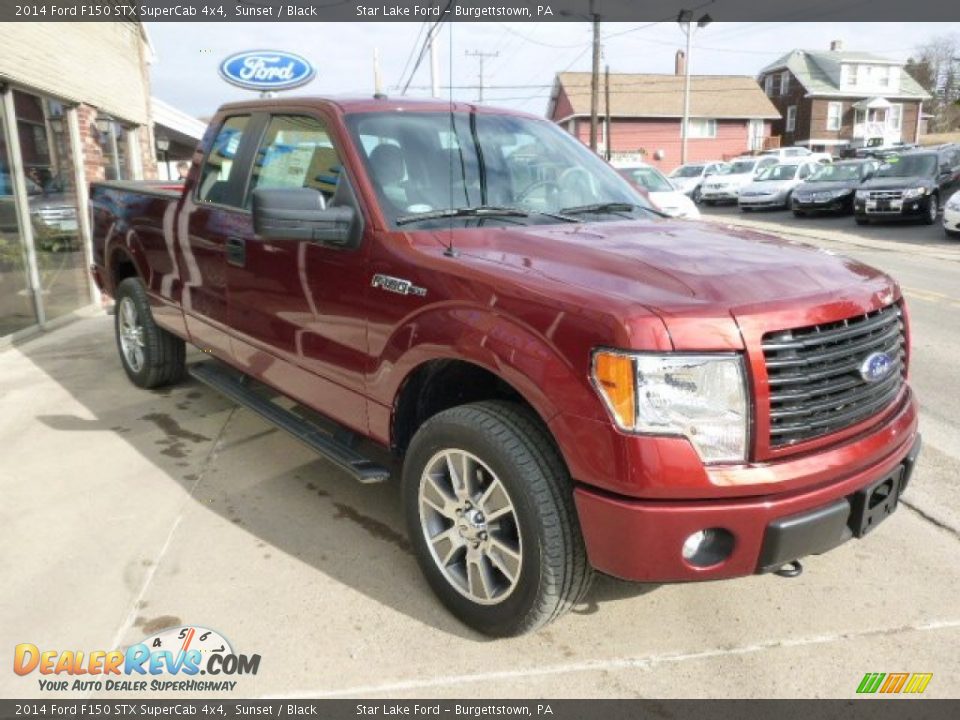 2014 Ford F150 STX SuperCab 4x4 Sunset / Black Photo #3