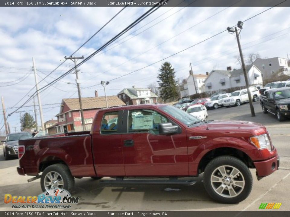 2014 Ford F150 STX SuperCab 4x4 Sunset / Black Photo #4